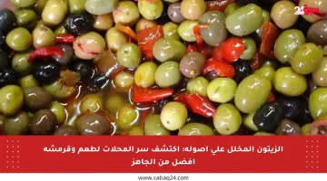 الزيتون المخلل على أصوله: اكتشف سر المحلات لطعم وقرمشة أفضل من الجاهز